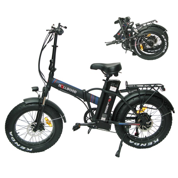 BE402B Electric Bike 20″ Battery: 48V 15.6AH, Motor: 500W, Range 35 Miles, Speed: Mph Click photo to the video | ROLLGOOD